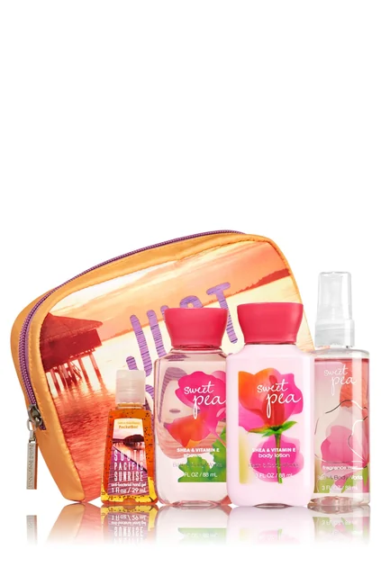 Sweet Pea Iridescent Cosmetic Bag