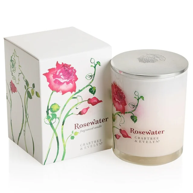 Rosewater Poured Candle