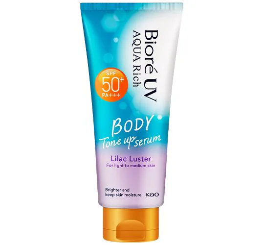 Biore - บิโอเร ยูวี อะควาริช บอดี้ โทนอัพเซรั่ม ไลแลค ลัสเตอร์ เอสพีเอฟ50+ พีเอ+++
