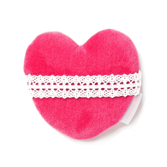 Heart Superfine Fiber Powder Puff