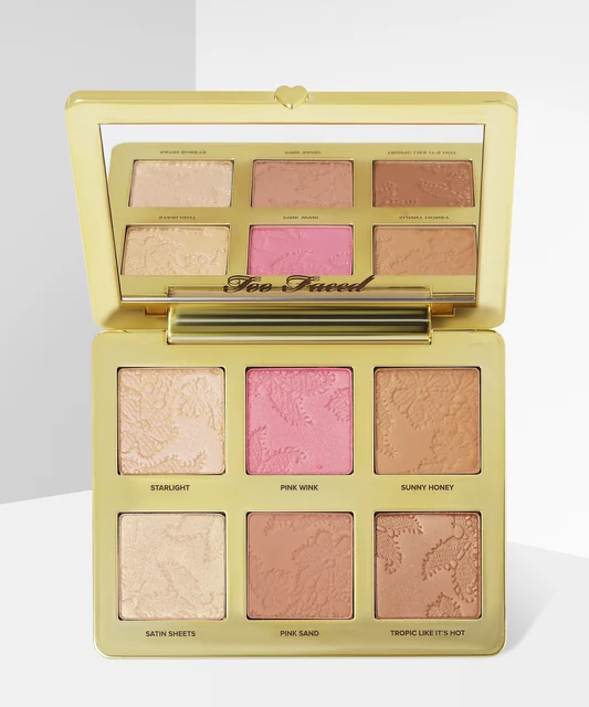 Natural Face Highlight Blush & Bronzing Veil Face Palette
