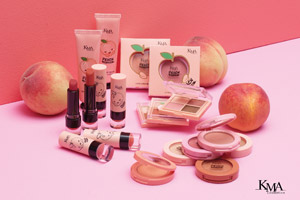 เปิดตัวเมคอัพซีรีย์ใหม่ KMA Peach Mellow Collection อาทิ Tone Up, Eyeshadow, Blush on และ Lipstick