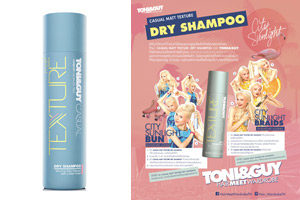 Toni&Guy Hair Meet Wardrobe Casual  Matt Texture Dry Shampoo