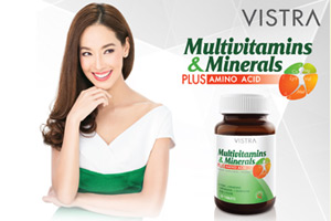 เผยเคล็ดลับการดูแลตัวเองสไตล์ จูน สาวิตรี กับ  Vistra Multivitamins & Minerals Plus Amino acid