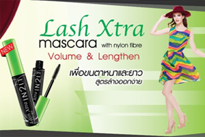 Lash Xtra mascara with nylon fibre Volume & Lengthen